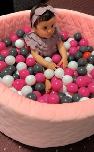 KNORRTOYS Bazen s lopticama, rozi