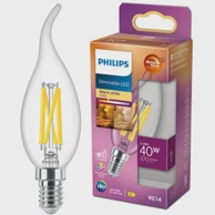 PHILIPS LED Classic žarulja BA35, 40W, E14, CL, 8719514324374