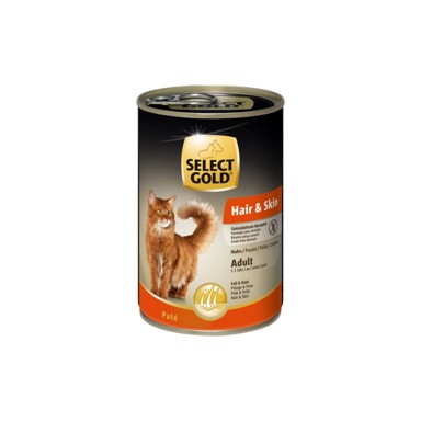 SELECT GOLD Cat Adult Hair&Skin piletina 400 g