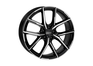 ALUTEC Aluminijska felga 8,0×18 5×112 ET40 (70,1) Aveleno, crna, prednja polirana, AVE80840B73-1