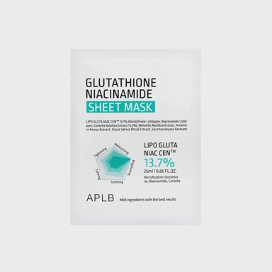 APLB Tkaninska maska za lice Glutathione Niacinamide Sheet Mask 25 ml
