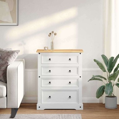 Kutije za pohranu 92x48x114 cm čvrsto borovo drvo, bijela