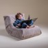 PLUSH NEST Ergonomska dječja ležaljka Mooni, vrhunski kord, svijetlo roza