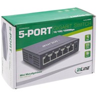 INLINE Switch Gigabit Network, 5-Port, 1 Gbit/s, bez ventilatora 32305O