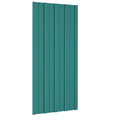 Krovni panel, 12 kom, 100 x 45 cm, zeleni