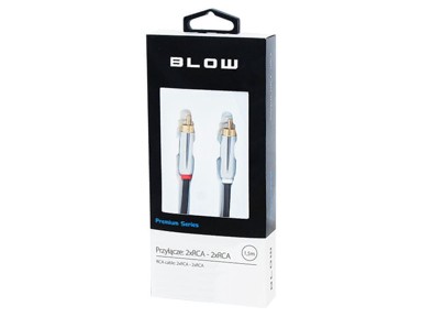 RCA kabel 2 x RCA na 2 x RCA 1,5 m, metalni