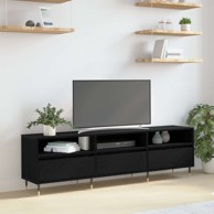 TV kabinet, 150x30x44,5 cm, crni hrast, konstruirano drvo