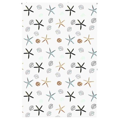 Rolo zavjesa za tuš, 160x240 cm, školjke