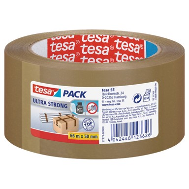 TESA Ljepljiva traka, Ultra Strong, PVC, 50 mm x 66 m, smeđa