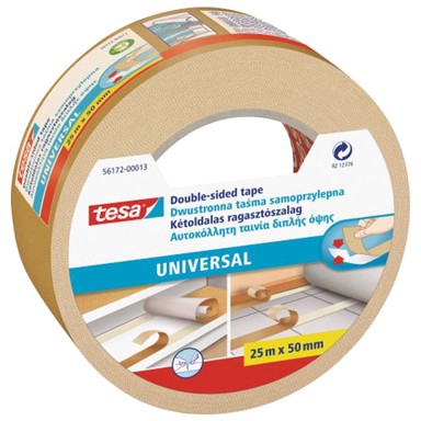 TESA Obostrana ljepljiva traka, Universal, 50 mm x 25 m, bijela