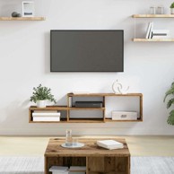 Zidni TV stalak 120 x 25 x 28 5 cm konstruirano drvo