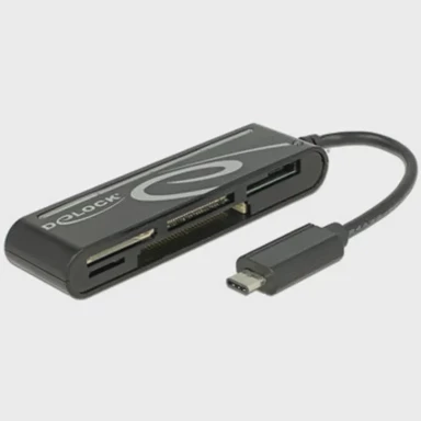DELOCK Čitač memorijskih kartica 5 utora, USB 2.0, Tip C