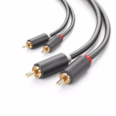 UGREEN Kabel RCA na RCA, 2 m, crni