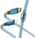 HAMA Reflected MFi kabel USB-C – Lightning, 1,5 m, plavi, 201561