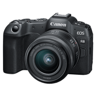 CANON Mirrorless fotoaparat EOS R8, RF 24-50mm F4.5-6.3 IS STM Kit, crni