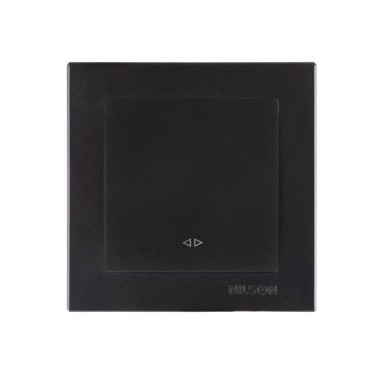 TOURAN Prekidač podžbukni križna crni