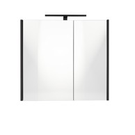 OMEGA PANELI Kupaonski ormarić s ogledalom, Luxury riva SCK 60 crno mat
