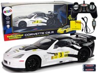 Auto na daljinsko upravljanje Corvette C6.R, bijeli, R/C, 1:18