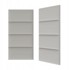 STEGU Tapecirani uzglavni panel Duo PP Gridia 60x30 cm, srebrnosivo
