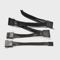 BE QUIET! kabel 3x S-ATA + 1x HDD/FDD 70 cm, crna 
