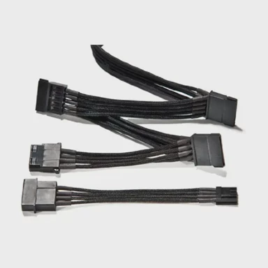 BE QUIET! kabel 3x S-ATA + 1x HDD/FDD 70 cm, crna 
