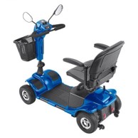 VEVOR Električni skuter za mobilnost, sklopivi, 4 kotača, 1105x500x940 mm, plavi