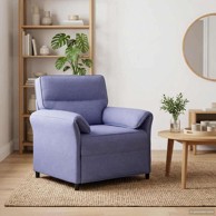 Sofa, 1-sjed, 70 cm, 100% poliester, metalna konstrukcija, MDF, šperploča, traper plava
