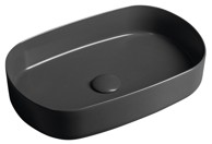 ISVEA INFINITY OVAL Umivaonik, 55x36 cm, ovalni, nadgradni, keramika, antracit