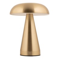 LEITMOTIV LED stolna lampa s mogućnosti zatamnjivanja u zlatnoj boji s metalnim sjenilom (visina 20, 5 cm) Rachel 