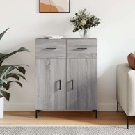 Komoda, 69,5 x 34 x 90 cm, konstruirano drvo, sivi hrast sonoma