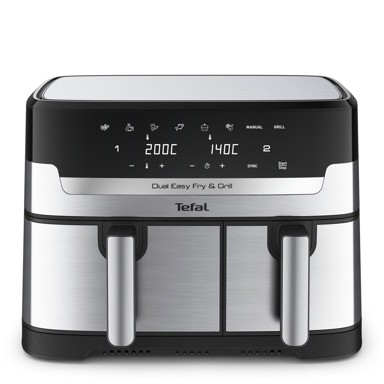 TEFAL Friteza na vrući zrak EY 905 D Dual Easy Fry & Grill, 2700 W, dupla
