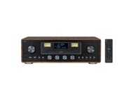 AKAI Mikro linija AM-100, CD, FM radio, DAB radio, Bluetooth, analogni VU mjerač, AUX ulaz, retro dizajn, drvo