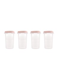 MINILAND Set od 4 hermetičke posude 330 ml, roza