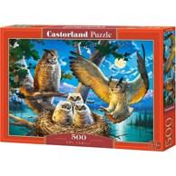 CASTORLAND Puzzle Owl Family, 500 kom., životinje