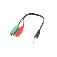 WHITE SHARK Mrežni kabel 3,5 mm x2 Ženski 3Pin - 3,5 mm Muški 4Pin 0,2 m Kabel