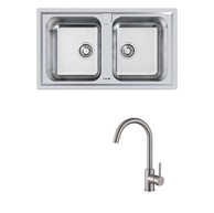 FOSTER Set sudoper Elettra 5886060 + slavina Vida, krom mat