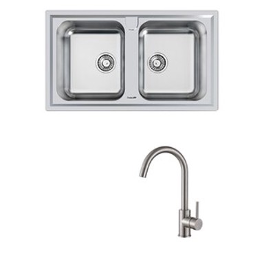 FOSTER Set sudoper Elettra 5886060 + slavina Vida, krom mat