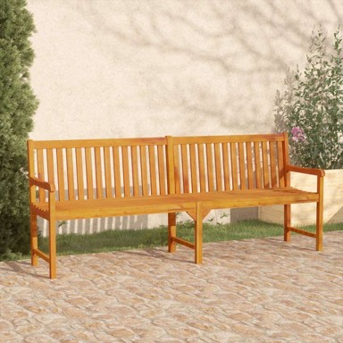 Vrtna klupa, 219 x 55.5 x 90 cm, od masivnog bagremovog drva