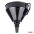 AMIO Fleksibilni crni lijevak s cjedilom 16 cm 04038, crni