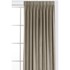 FILUMI Bež zavjesa za djelomično zamračenje od samta 530x225 cm Velto