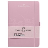 FABER-CASTELL Notes, 14,5 x 21 cm, karo, 96 listova, 100 g, s gumicom, rozi