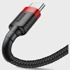 BASEUS Kabel USB-A to USB-C Cafule, crno-crveni, 2m
