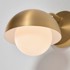 KAVE HOME Zidna lampa zlatne boje ø 15 cm Lonela