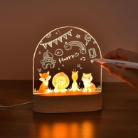 Otraki personalizirana LED noćna lampa za djecu, motiv životinja, USB