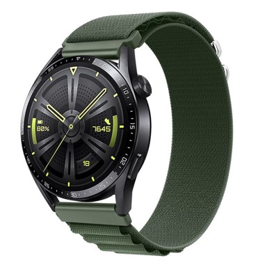 B-STRAP Nylon Loop remen za Xiaomi Amazfit GTR 42mm, green