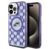 Karl Lagerfeld IML Monogram Karl & Choupette Head MagSafe maskica za iPhone 15 Pro, ljubičasta