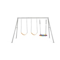 Ljuljačka za djecu 3u1, 343 x 200 x 235 cm, 200 kg, siva