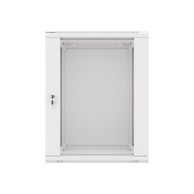 LANBERG Ormarić za montažu na zid, 19'', 15U, 600x600mm, staklena vrata, siva