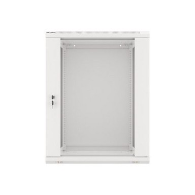 LANBERG Ormarić za montažu na zid, 19'', 15U, 600x600mm, staklena vrata, siva