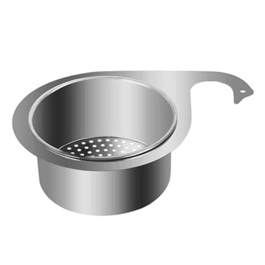 HOME & MARKER Odvodno cjedilo za sudoper, inox filter i košarica za filtriranje hrane EVOSINK